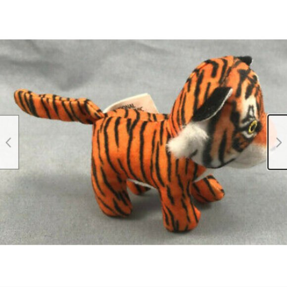 National Geographic Orange Tiger Mini Plush Animal 2018 McDonalds Happy Meal 4" - Picture 7 of 8